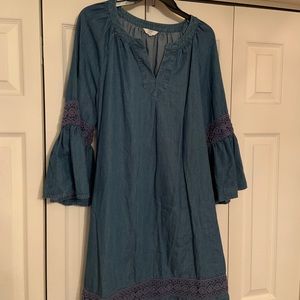Crown & Ivy 3/4 sleeve peasant dress
